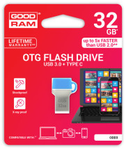 foto de Goodram 32GB USB 3.0 unidad flash USB USB Type-A / USB Type-C 3.2 Gen 1 (3.1 Gen 1) Azul