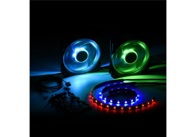 foto de TIRA RGB LED SHARKOON PACELIGHT S1 360MM X 10MM 18 LEDS LONGITUD CABLE 60CM