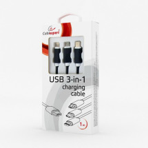 foto de CABLE USB GEMBIRD 2.0 3 EN 1 (8 PINES+MICRO USB+TIPO C) 1M