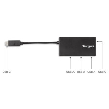 foto de HUB TARGUS USB-C A 3 x USB-A Y 1 x USB-C NEGRO