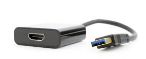 foto de CABLE ADAPTADOR GEMBIRD USB 3.0 MACHO A HDMI HEMBRA NEGRO