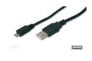 foto de CABLE DIGITUS USB 2.0 TIPO A - MICRO B M/M 1M ADMITE USB 2.0 SW