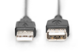 foto de CABLE DIGITUS EXTENSION USB 2.0 TIPO A M/F 3M SUITABLE BLANCO