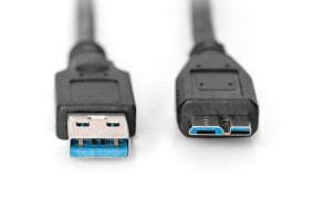 foto de CABLE DIGITUS ADAPTADOR USB 3.0 tipo A - micro B M/M 1,8m sw