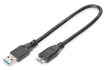 foto de CABLE DIGITUS ADAPTADOR USB 3.0 tipo A - micro B M/M 0,25m sw