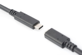 foto de CABLE DIGITUS EXTENSION USB TIPO C - C M/F 0.7m 5A 10GB VERSION 3.1 CE, SW
