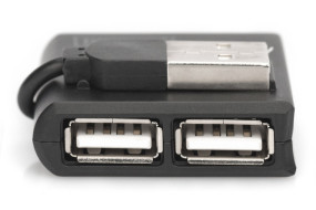 foto de HUB DIGITUS USB 2.0 4X USB A/F 1X USB B MINI/M