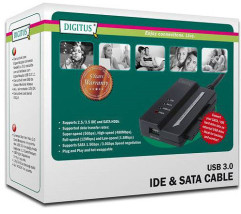 foto de ADAPTADOR DIGITUS USB 3.0 - SATAII + IDE 3.5 INCL. FUENTE DE ALIMENTACION