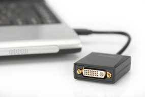 foto de ADAPTADOR DIGITUS USB 3.0 - DVI INPUT USB OUTPUT DVI RESOLUCION DE 1080P