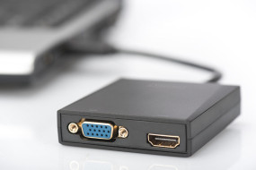 foto de ADAPTADOR DIGITUS USB 3.0 - HDMI/VGA USB - HDMI/VGA SINGLE OR DUAL OUTPUT 1080P