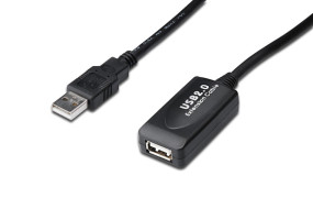 foto de CABLE DIGITUS USB 2.0 USB A MACHO A HEMBRA 15M