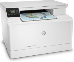 foto de HP Color LaserJet Pro Impresora multifunción M182n, Impresión, copia, escáner, Energéticamente eficiente; Gran seguridad