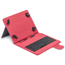 foto de FUNDA TABLET MAILLON URBAN KEYBOARD USB 9.7-10.2 ROJO