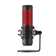 foto de HyperX QuadCast Negro, Rojo Micrófono de superficie para mesa