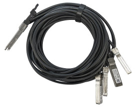 foto de Mikrotik Q+BC0003-S+ cable de fibra optica 3 m QSFP+ 4x SFP+ Negro