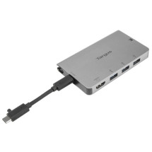 foto de ADAPTADOR TARGUS USB-C A 1xHDMI Y 3xUSB 3.0 LECTOR SD/ MICROSD PLATA