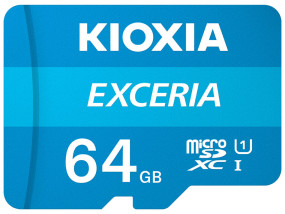 foto de MICRO SD KIOXIA 64GB EXCERIA UHS-I C10 R100 CON ADAPTADOR