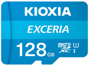 foto de MICRO SD KIOXIA 128GB EXCERIA UHS-I C10 R100 CON ADAPTADOR