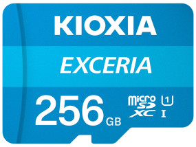 foto de MICRO SD KIOXIA 256GB EXCERIA UHS-I C10 R100 CON ADAPTADOR