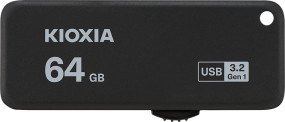 foto de USB 3.2 KIOXIA 64GB U365 NEGRO