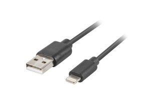 foto de Lanberg CA-USLM-10CU-0018-BK cable USB 1,8 m USB 2.0 USB A USB C/Lightning Negro