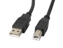 foto de Lanberg CA-USBA-11CC-0018-BK cable USB 1,8 m USB 2.0 USB B Negro