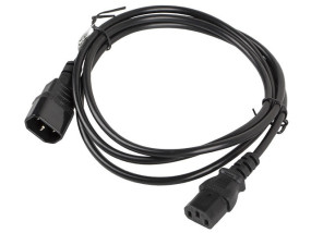 foto de CABLE ALARGADOR LANBERG ALIMENTACION CPU IEC320 C13 H/IEC320 C14 M 1.8M