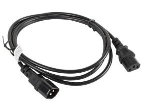 foto de CABLE ALARGADOR LANBERG ALIMENTACION CPU IEC320 C13 H/IEC320 C14 M 1.8M