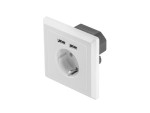 foto de ROSETA PARED LANBERG 230V SCHUKO 16A 2X USB 2.1 A BLANCO