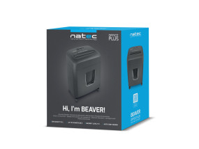 foto de NATEC Beaver Office Plus triturador de papel Corte en tiras 22 cm 69 dB Negro