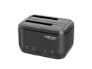 foto de DOCKING STATION NATEC KANGAROO DUAL USB 3.0 SATA NEGRA