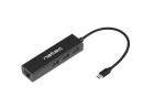 foto de ADAPTADOR NATEC BUTTWEFLY USB-C A RJ45 100MB/S CON 3XUSB 2.0