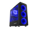 foto de CAJA GAMING GENESIS IRID 300 ATX 1XUSB 3.0 2XUSB 2.0 S/F CRISTAL TEMPLADO AZUL