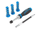 foto de DESTORNILLADOR LANBERG CARRACA CON BARRA EXTENSION FLEXIBLE 165 MM Y 24 PUNTAS