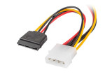 foto de CABLE LANBERG ALIMENTACION MOLEX MACHO A 2X SATA HEMBRA 15 CM