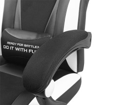 foto de SILLA GAMING FURY AVENGER M+ GASLIFT 3 150KG NEGRA/BLANCA