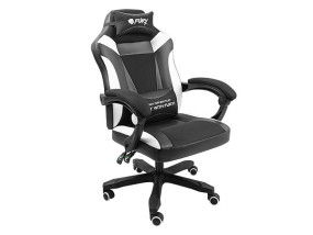 foto de SILLA GAMING FURY AVENGER M+ GASLIFT 3 150KG NEGRA/BLANCA