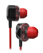 foto de Ozone Dual FX Auriculares Dentro de oído Negro, Rojo