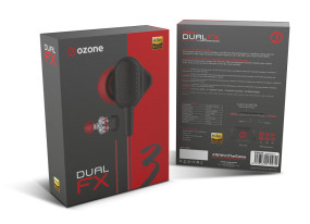 foto de Ozone Dual FX Auriculares Dentro de oído Negro, Rojo