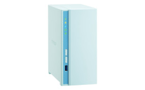 foto de QNAP TS-230 servidor de almacenamiento RTD1296 Ethernet Tower Azul NAS