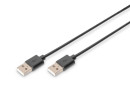 foto de CABLE USB DIGITUS USB CONNECTION CABLE TYPE A M/M 1.8M USB 2.0 COMPATIBLE
