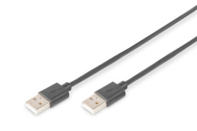foto de CABLE USB DIGITUS USB 2.0 CONNECTION CABLE TYPE A M/M 1.0M USB 2.0