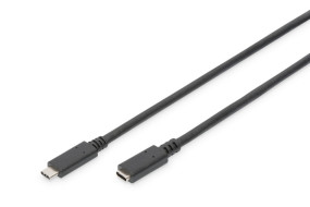 foto de CABLE USB DIGITUS USB TYPE-C EXTENSION CABLE TYPE C M/F 1.5M 3A 480MB 2.0