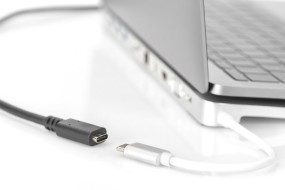 foto de CABLE USB DIGITUS USB TYPE-C EXTENSION CABLE TYPE C M/F 1.5M 3A 480MB 2.0