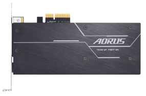 foto de SSD GIGABYTE AORUS 1TB NVME GEN4 M.2 PCIE AIC 4.0 RGB