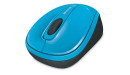 foto de RATON MICROSOFT MOVIL 3500 INALAMBRICO USB AZUL VERDOSO 3 BOTONES