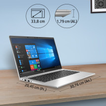 foto de HP ProBook 635 Aero G7 Portátil 33,8 cm (13.3) Full HD AMD Ryzen 5 PRO 8 GB DDR4-SDRAM 256 GB SSD Wi-Fi 6 (802.11ax) Windows 10 Pro Plata