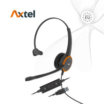 foto de Axtel AXH-PRIMSM auricular y casco Auriculares Diadema USB tipo A Negro, Naranja