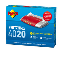 foto de FRITZ! Box 4020 router inalámbrico Ethernet rápido 4G Rojo