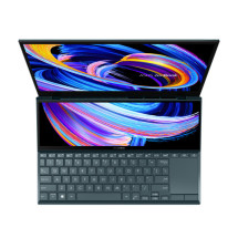 foto de ASUS ZenBook Duo 14 UX482EG-KA148T - Portátil 14 Full HD (Core i7-1165G7, 16GB RAM, 1TB SSD, GeForce MX450 2GB, Windows 10 Home) Azul Celeste - Teclado QWERTY español